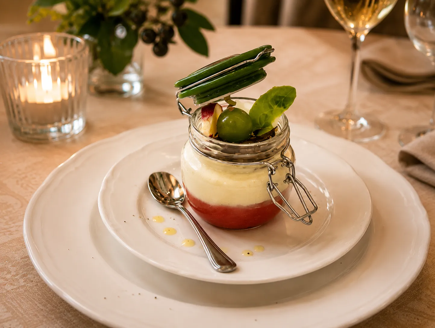 The 'Greedy poet's jar' dessert